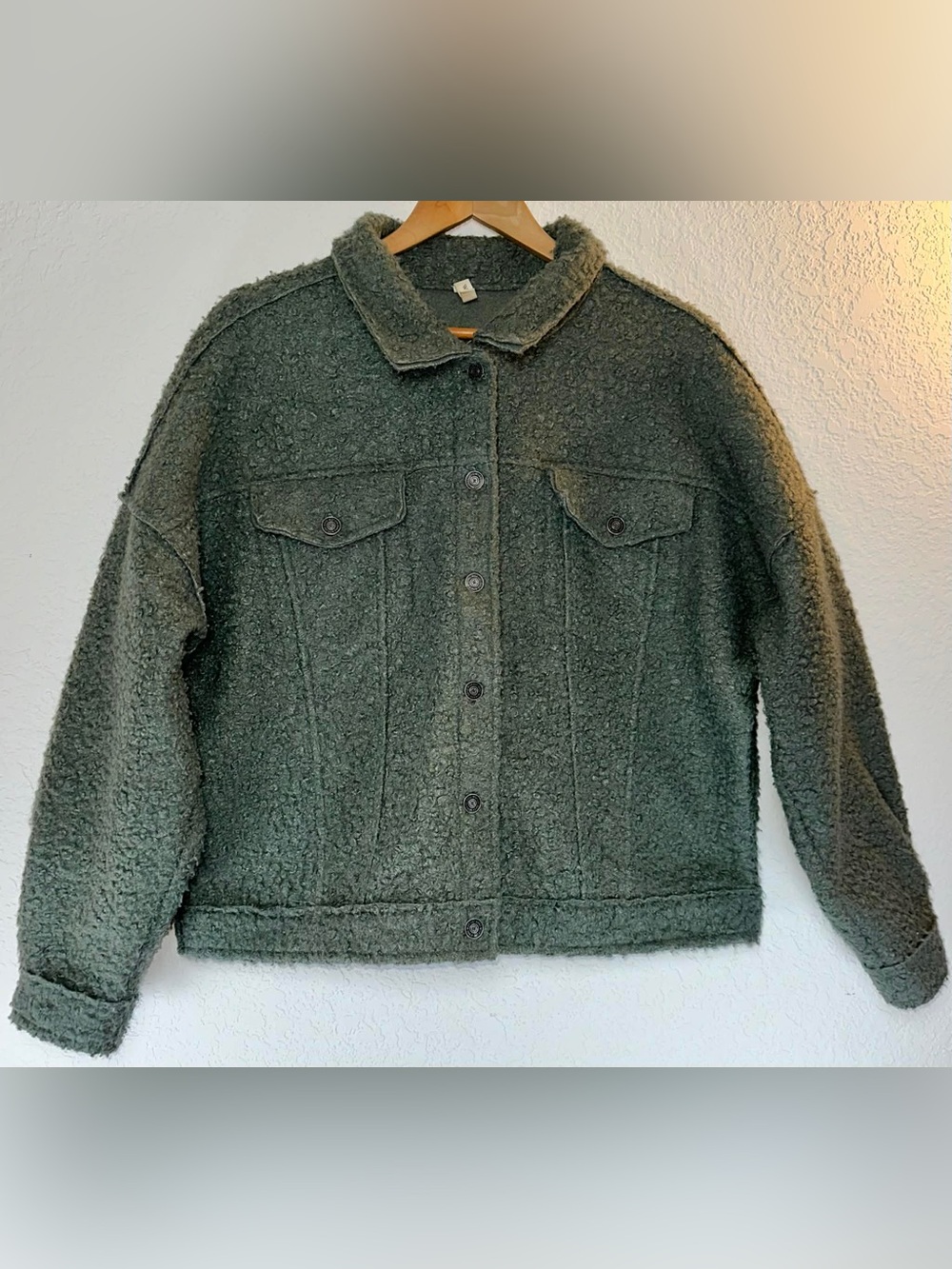 Wishlist Green Sherpa Jacket